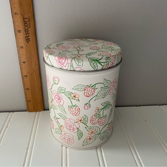 Kate Spade Raspberry Patterned Tin Container - Picture 7 of 7